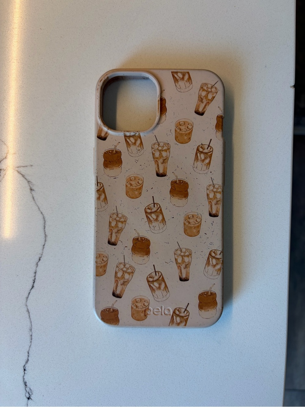 Seashell latte love iPhone 14 Case by Pela